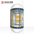 ZhuJiangFuji Brand Luxury Cabin Decoration Full View Glass Panoramic Elevator